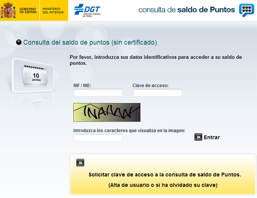 consulta-del-saldo-de-puntos-dgt-sin-certificado